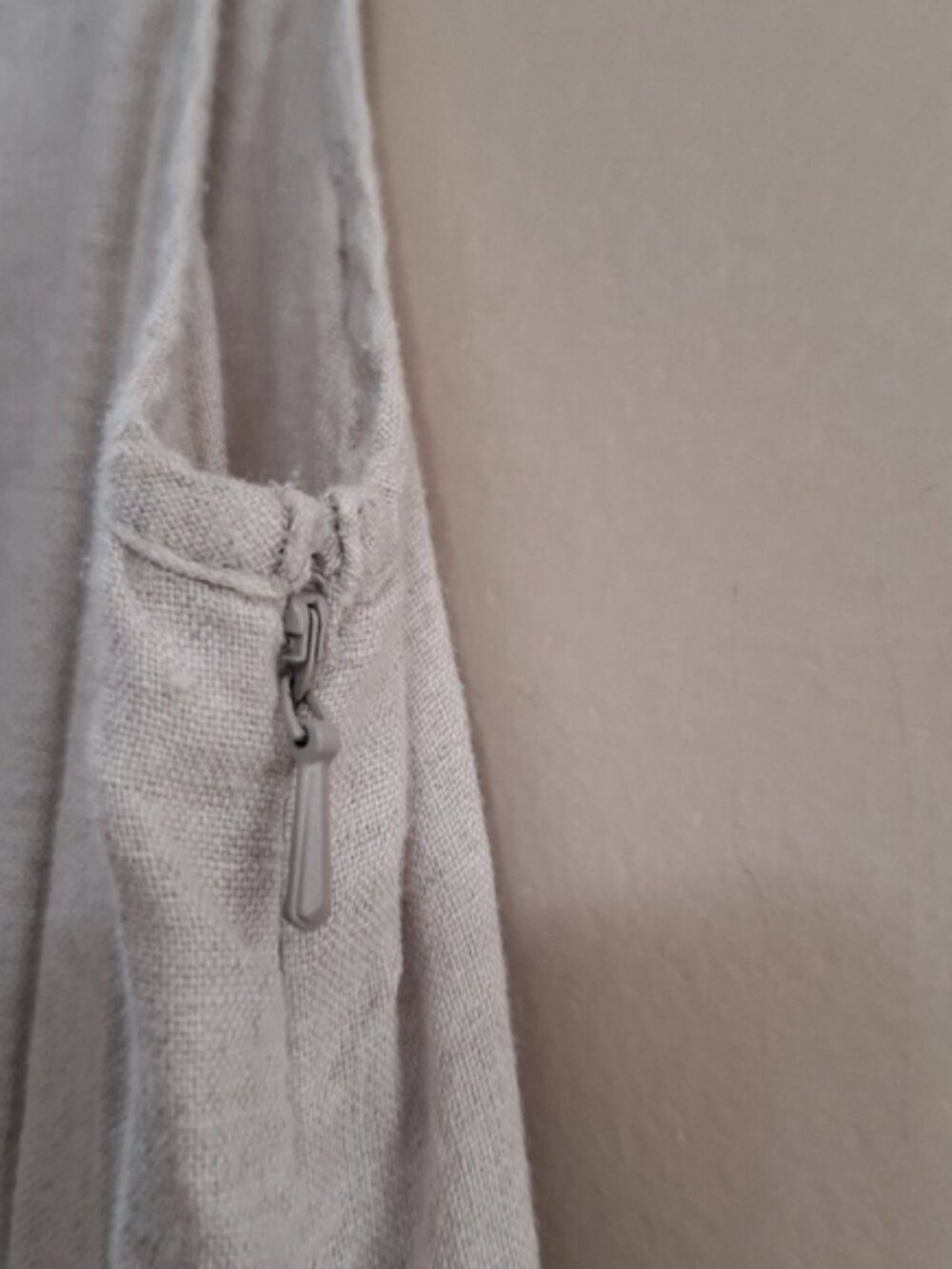LOFT Boho Beige Black Embroidered Linen Romper Short 2P - Picture 8 of 9
